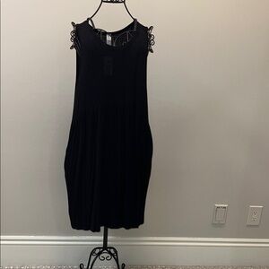 Casual Sleeveless Black Dress NWT